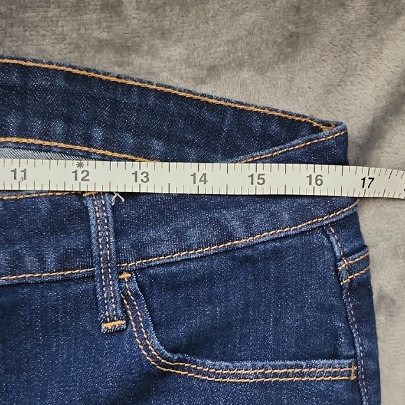 Old Navy Dark Blue High-Rise Super Skinny Jeans for Women - Picture 4 of 7